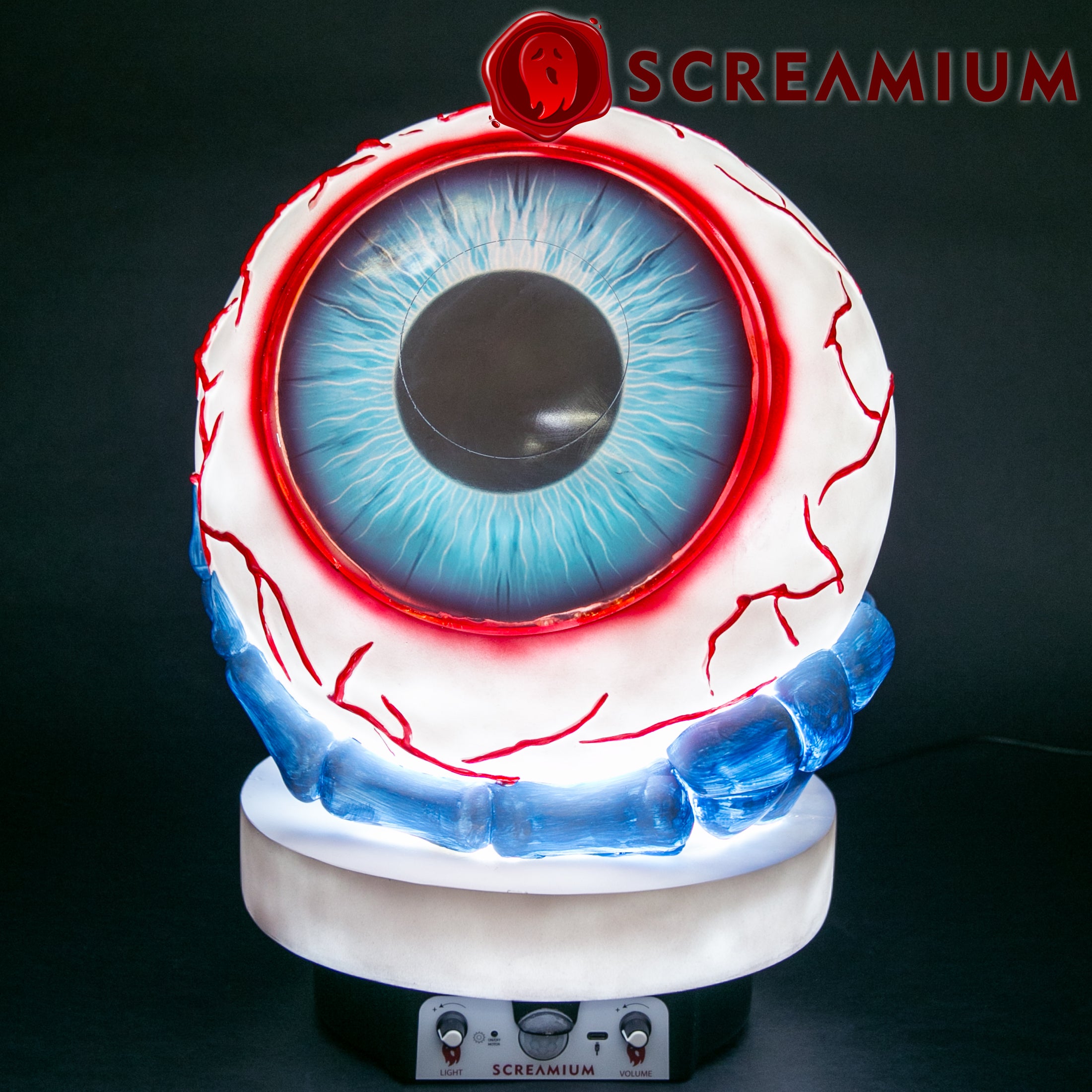 Giant Eyeball Animatronic Lamp Prop 20-Inch-Tall Heavy Duty Polyresin Halloween Decoration