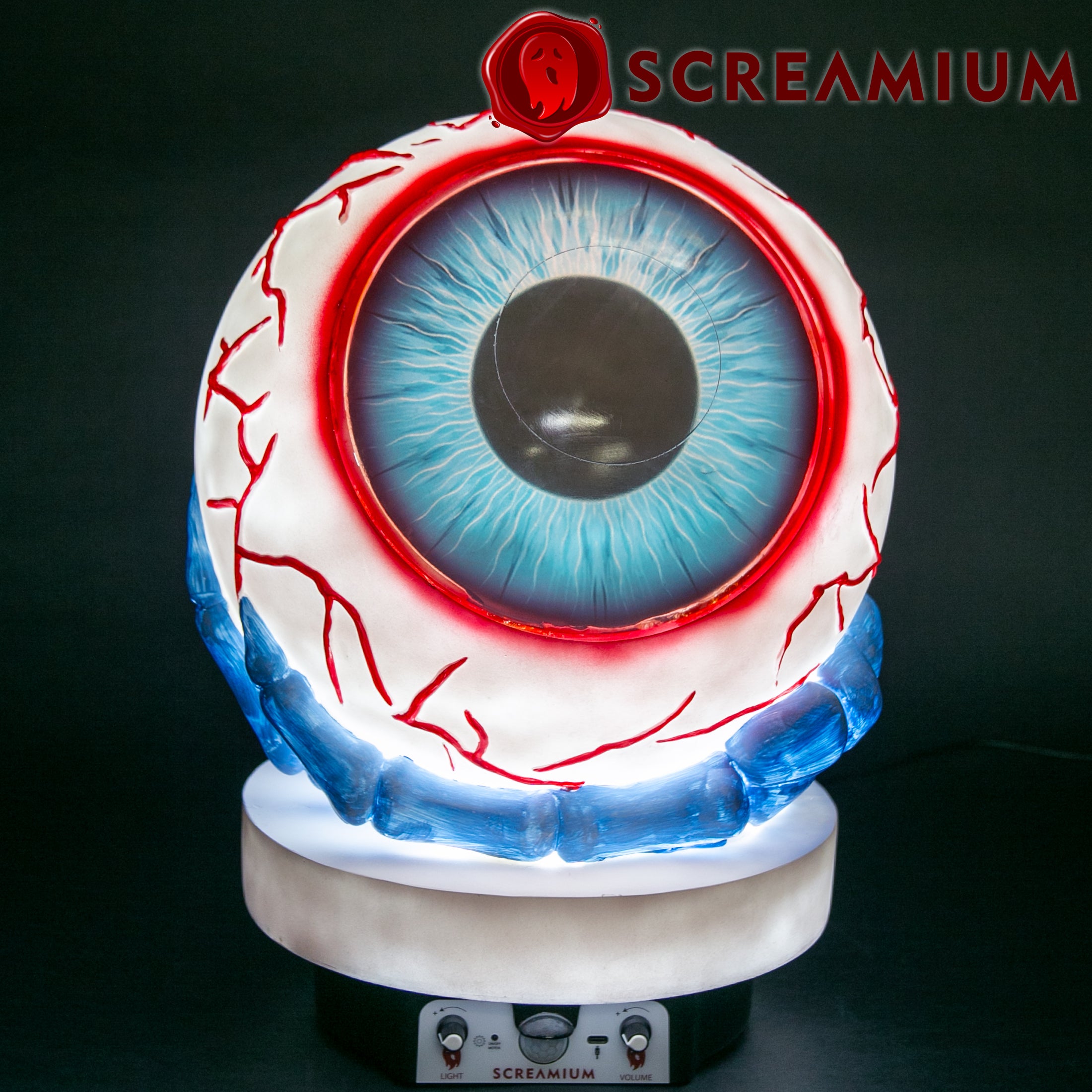 Giant Eyeball Animatronic Lamp Prop 20-Inch-Tall Heavy Duty Polyresin Halloween Decoration