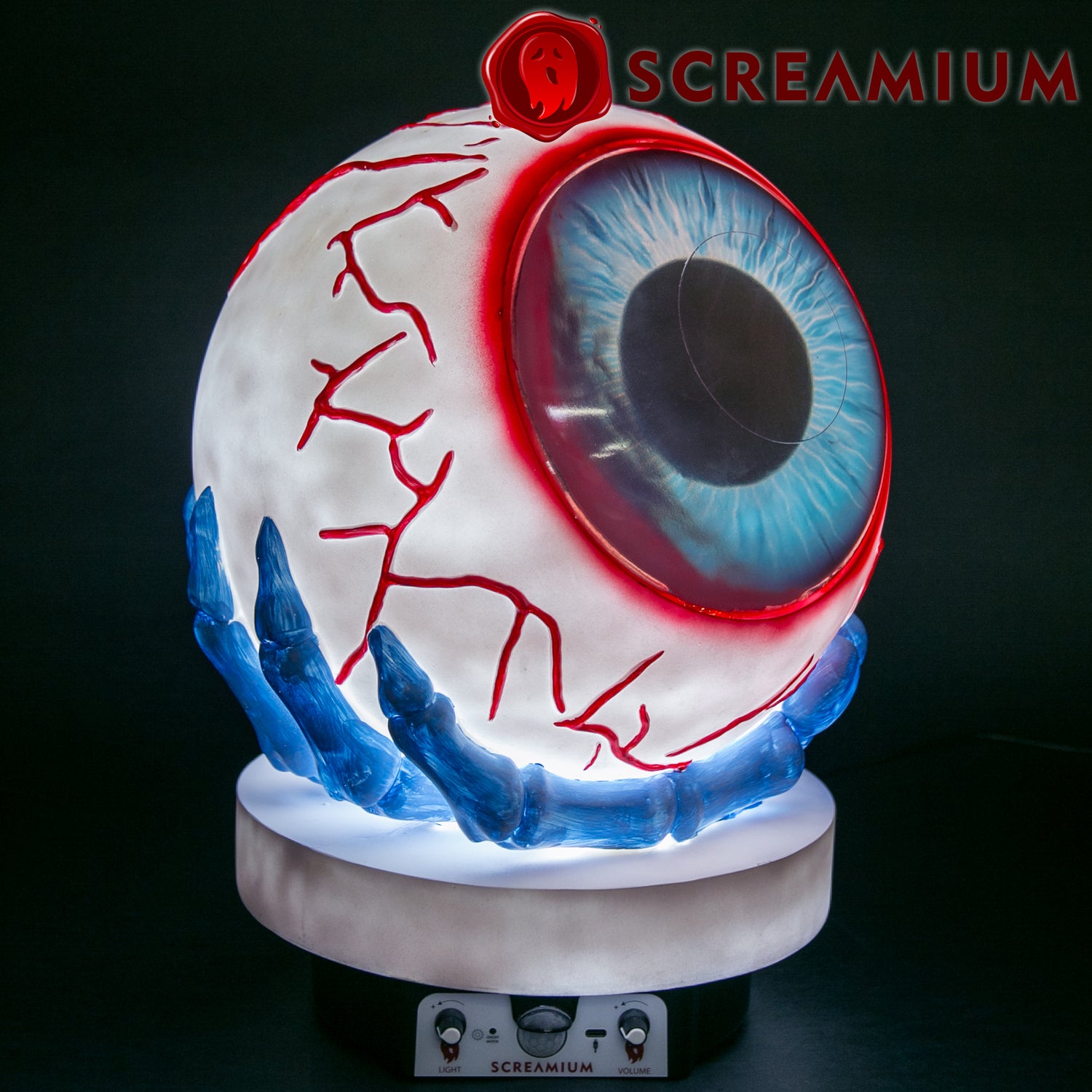 Giant Eyeball Animatronic Lamp Prop 20-Inch-Tall Heavy Duty Polyresin Halloween Decoration