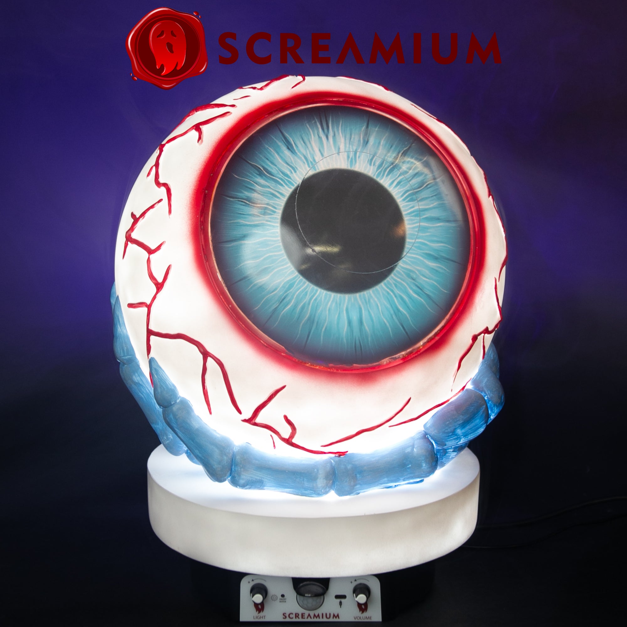 Giant Eyeball Animatronic Lamp Prop 20-Inch-Tall Heavy Duty Polyresin Halloween Decoration