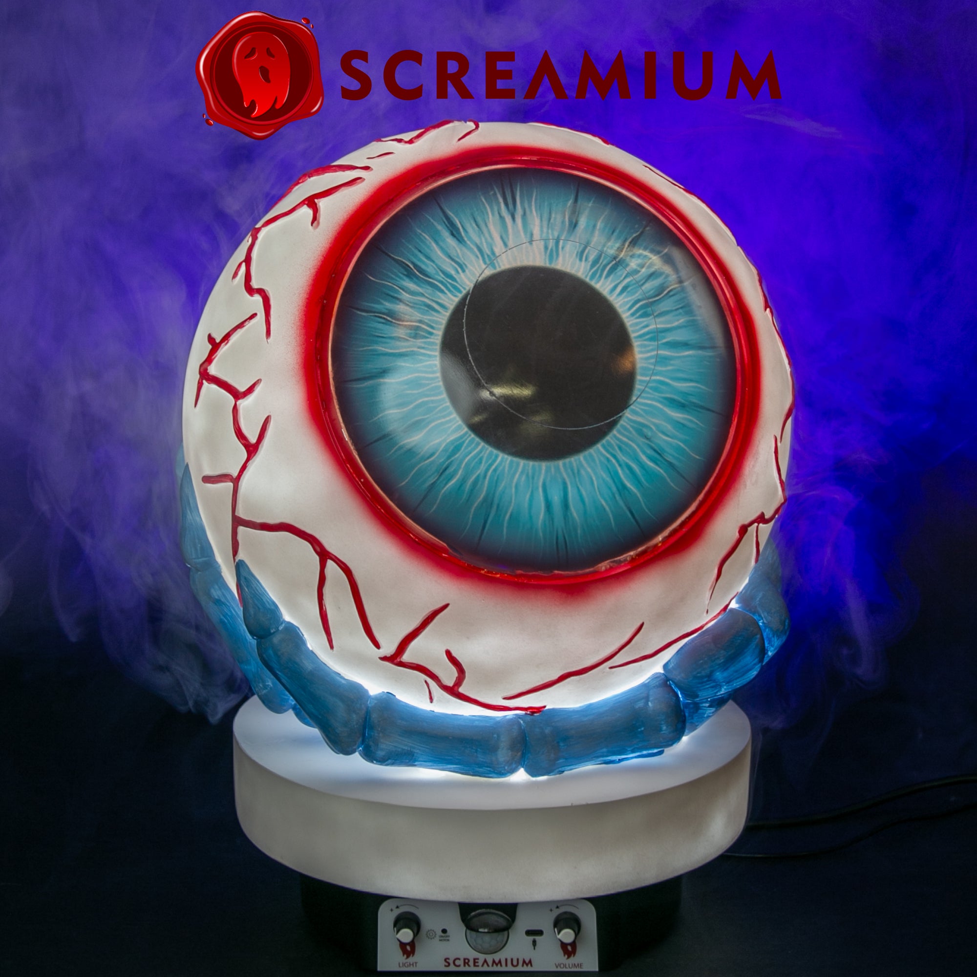 Giant Eyeball Animatronic Lamp Prop 20-Inch-Tall Heavy Duty Polyresin Halloween Decoration