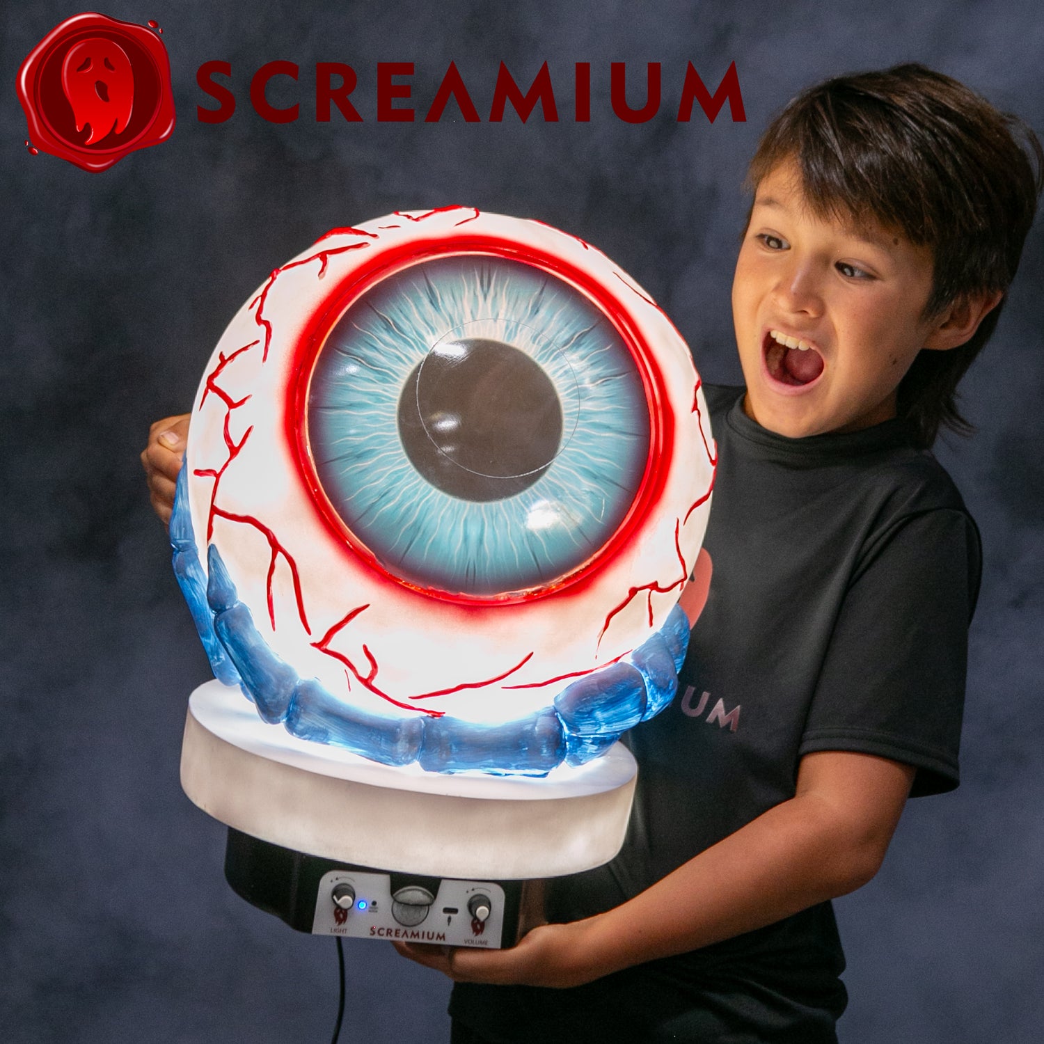 Giant Eyeball Animatronic Lamp Prop 20-Inch-Tall Heavy Duty Polyresin Halloween Decoration